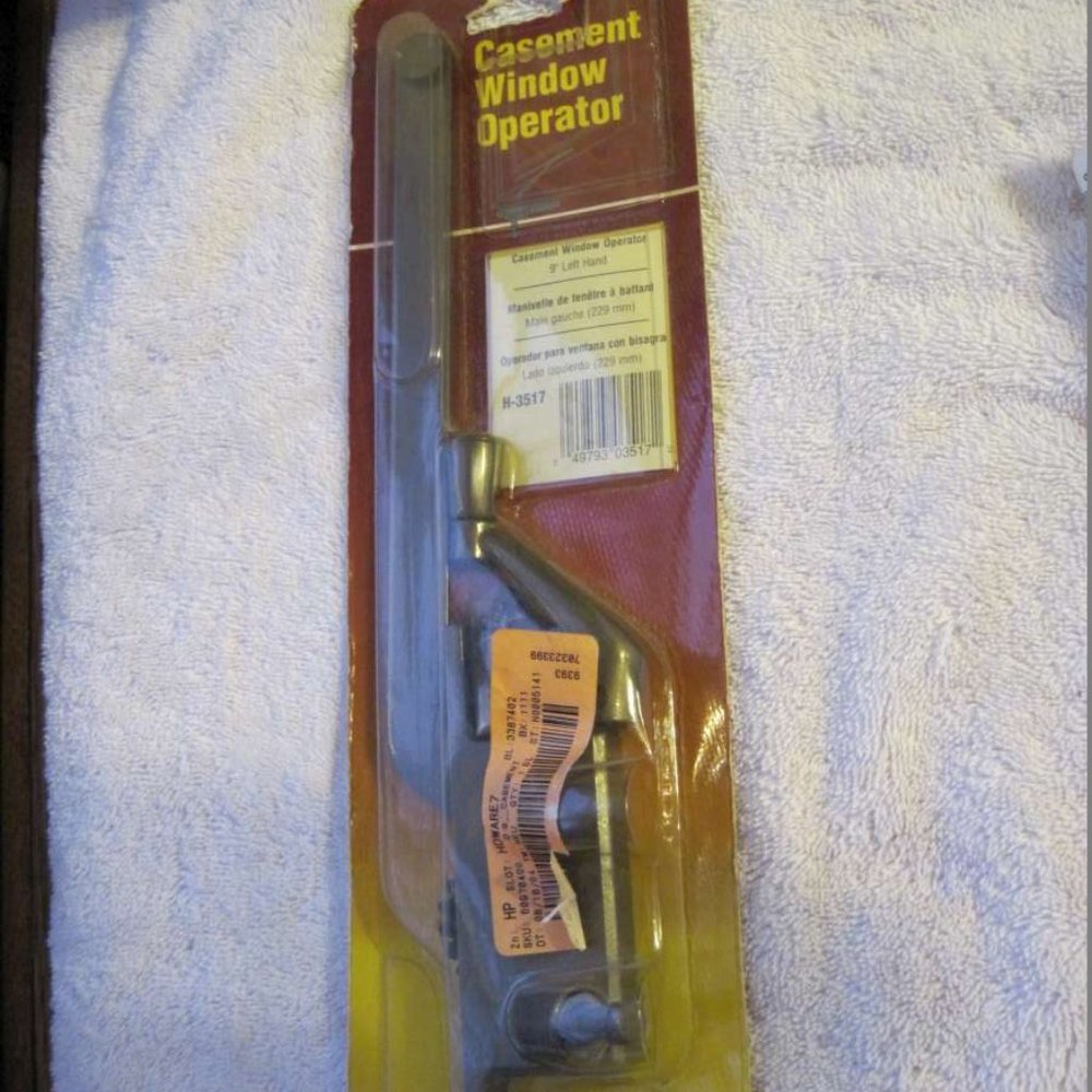 Window Replacement Hardware Casement Window Operator 9" Left Hand Prime Line 98
